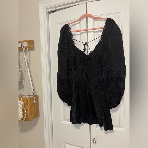🍋 FOR LOVE & LEMONS Natalie Mini Dress in Black. MEDIUM. Good condition! - Picture 11 of 16